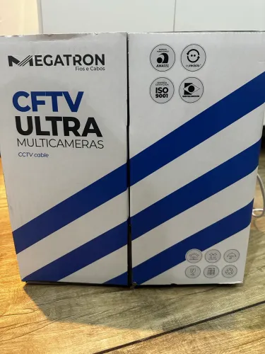 Cabo Cftv 4p 24Awg azul Megatron