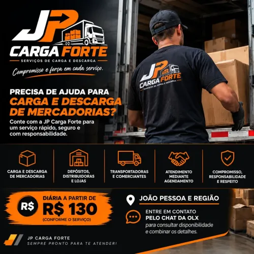 JP Carga Forte | Serviço de Carga e Descarga em João Pessoa