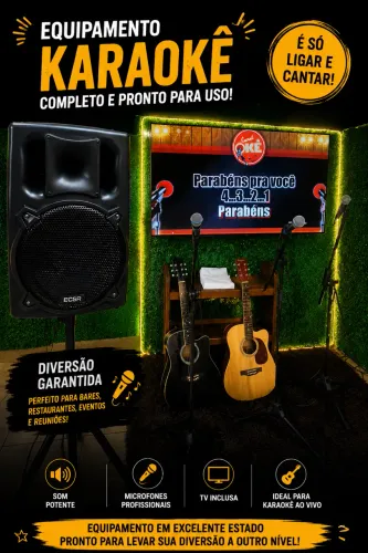 Equipamento karaokê