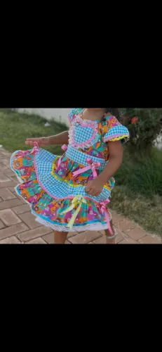 Vestido de quadrilha infantil
