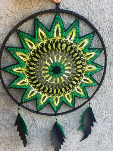 Mandala de crochê 40cm
