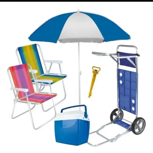 Cadeiras De Praia - Kit praia completo