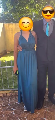 Vestido multi formas verde escuro