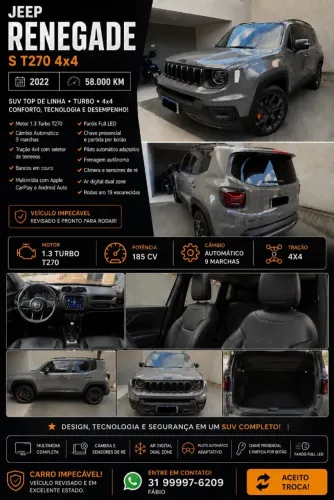 Jeep Renegade S T270 1.3 TB 4X4 Flex Aut. 2022