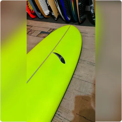 Prancha Surf Tropical Brasil Vum Ovum Mini Longboard FCS 2