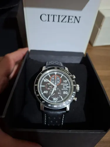 Relógio Citizen Eco-Drive Brycen Cronógrafo (CA0649-14E) - Impecável na Caixa