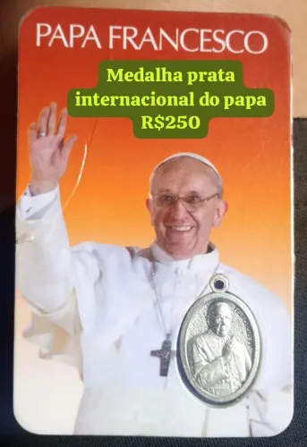 MEDALHA DE PRATA INTERNACIONAL PAPA