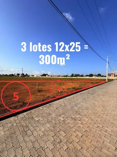 LOTE 12X25 QUINTAS DO LAGO 300m²