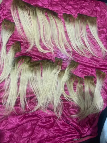 Cabelo vietnamita na fita adesiva 45 cm ,140 gramas