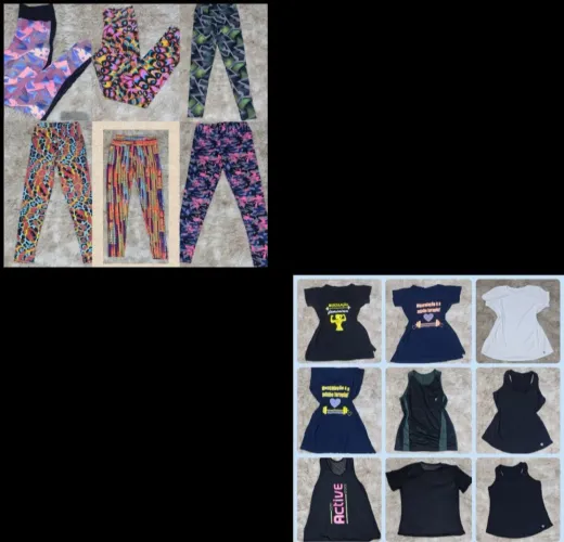 Lote roupas esportivas