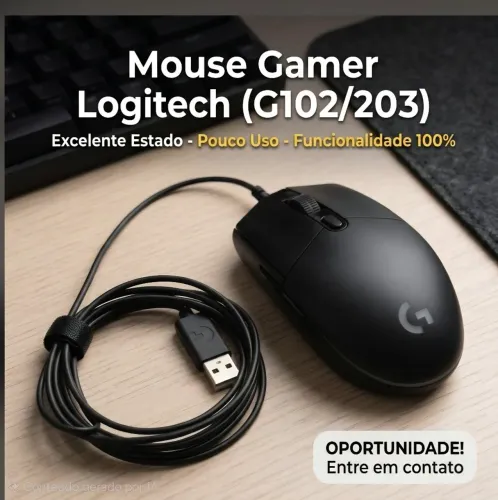 Mouse Gamer Logitech G Pro Com Fio (Modelo M-U0052) - Original