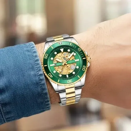 Relógio Curren Gold Green