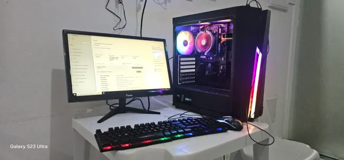 pc completo pronto para trabalho e estudos