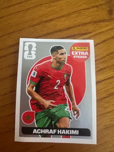 Figurinha Prata Extra Achraf Hakimi Marrocos Panini FIFA