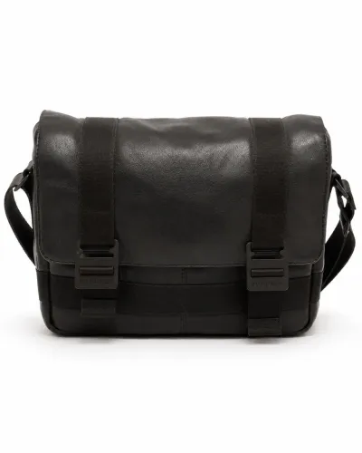 Bolsa de Couro Legítimo Preta Nordweg Dolomitas para Fotógrafos