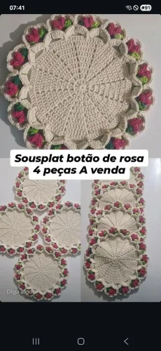 Vendo sousplat 4 peças