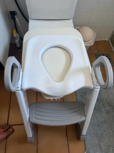 Assento Redutor Infantil Com Escada Para Vaso Sanitário