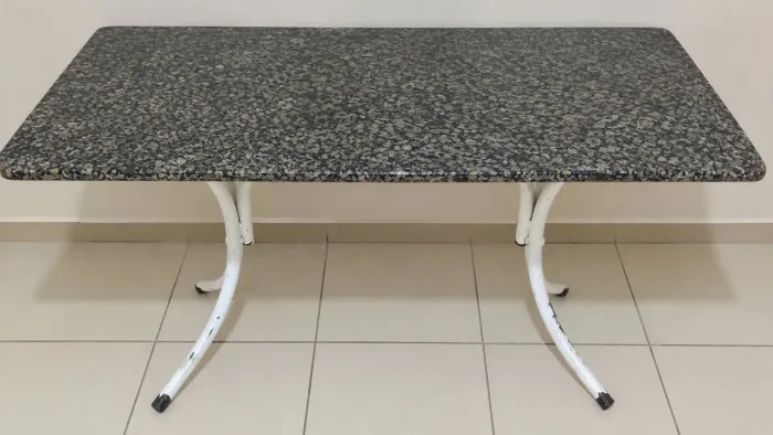Mesa pedra de granito pesada só precisa pintar a base