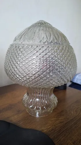Lustre Luminária Antigo Cúpula de Vidro