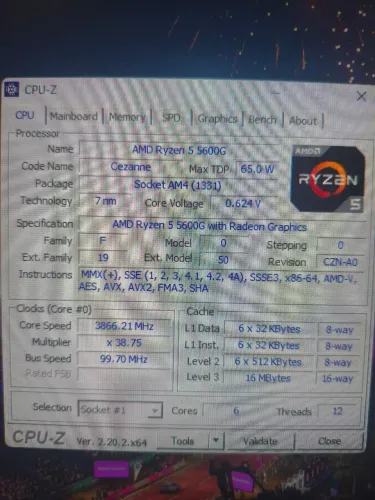 Processador ryzen 5 5600g