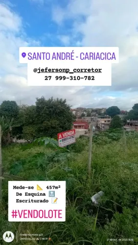 A Venda Lote 457m² Próx Shopping Moxuara a 