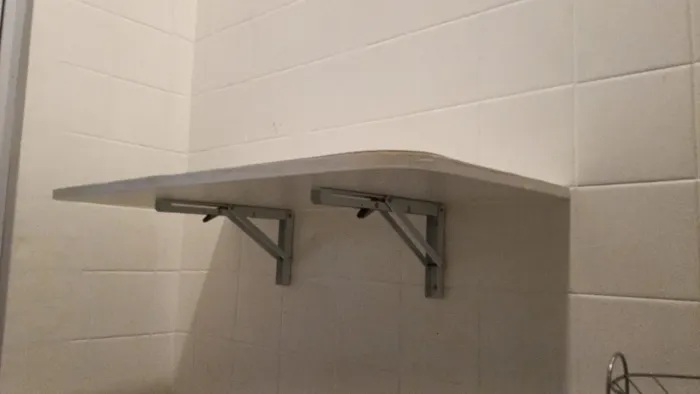 Mesa dobrável branca