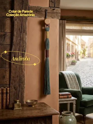 COLAR DECORATIVO DE PAREDE - "ANDIROBA"