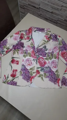 Vendo casaco Jean Darrot estampado seminovo Tam 40
