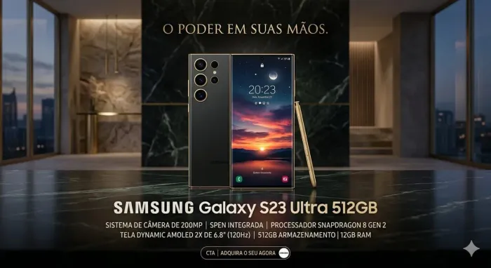 Samsung Galaxy S23 Ultra 512GB - Estado de Novo!