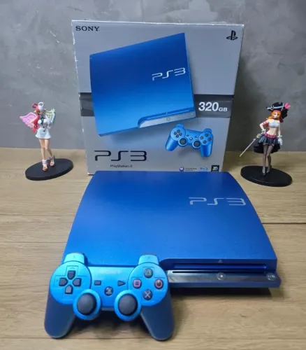 ? PLAYSTATION 3 SPLASH BLUE 320GB COMPLETO ?