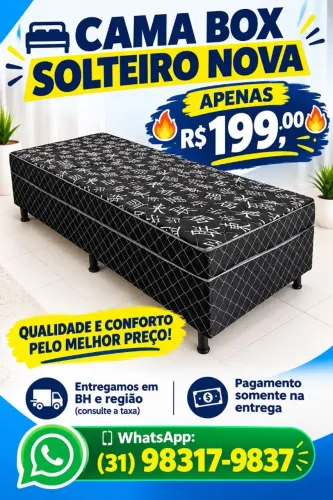 CAMA BOX SOLTEIRO PROMOÇÃO IMPERDÍVEL ?