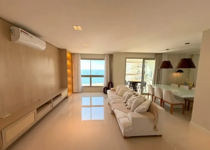 Apartamento Locação Anual, Vista Mar com 160m², 4 quartos, 3 vagas - Barra Sul - Balneário