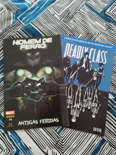 HQ Homem de Ferro 14: Antigas Feridas (Panini/Marvel) + Brinde HQ Deadly Class