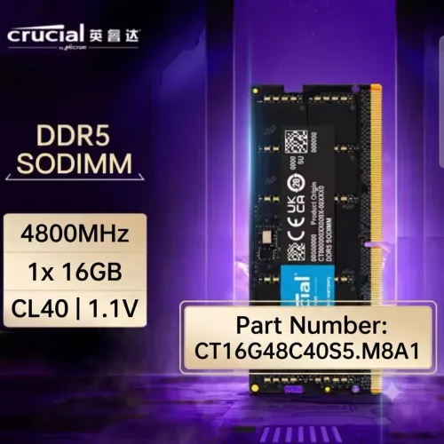 Memoria 16GB DDR5 Crucial 4800