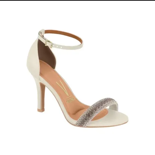 Sandalia Feminina Salto Fino Classica Conforto Vizzano Original