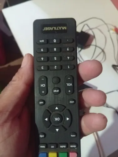 Conversor com controle cabos novos pilhas novas