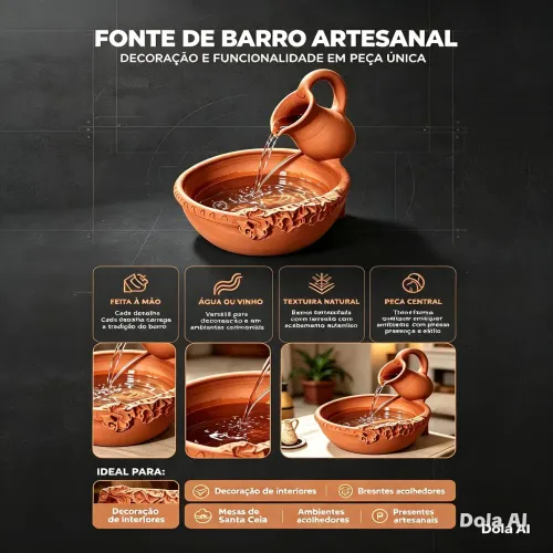 Fonte decorativa artesanal