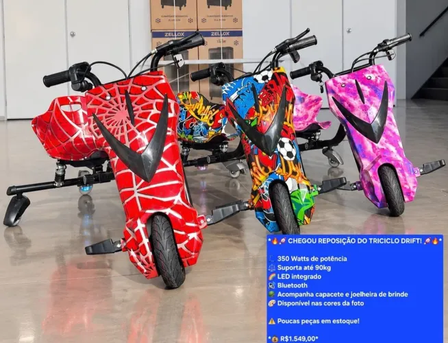 Triciclo DRIFT 350 whatss novo