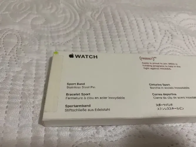 Pulseira Original Apple Watch Sport Band PRODUCT(RED) 44mm Lacrada