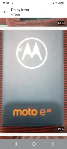 Novo na caixa Moto E22 celular