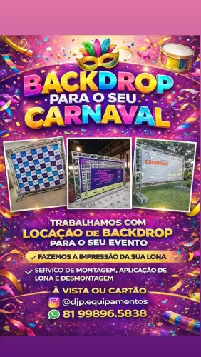 BACKDROP PARA SEU CARNAVAL
