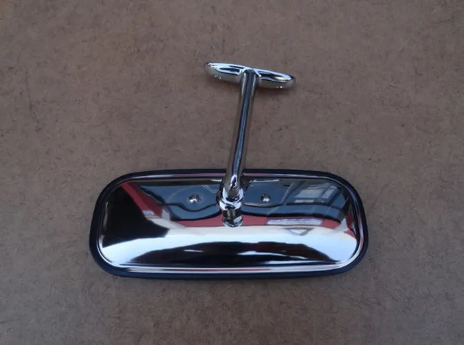 Retrovisor Interno Chevrolet Brasil 58 À 63 Cromado Novo