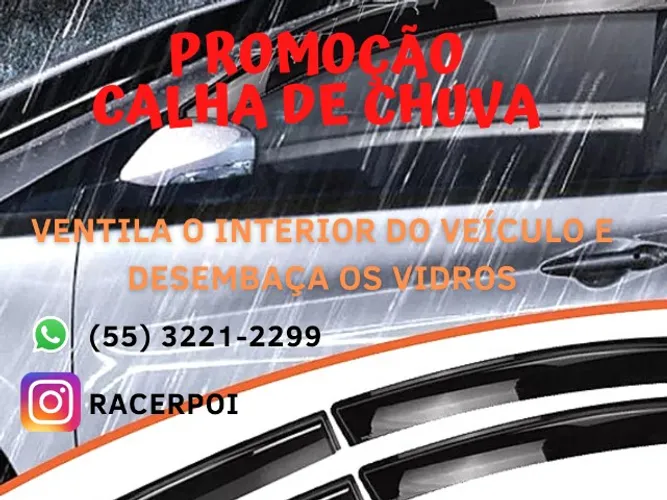 Calha de chuva automotiva