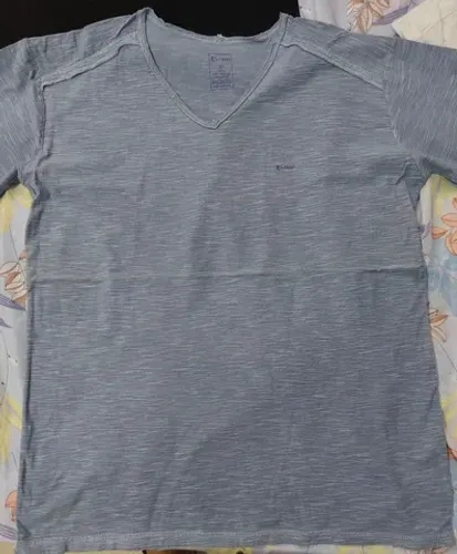 Camisa manga curta algodao tamanho G estado de novas
