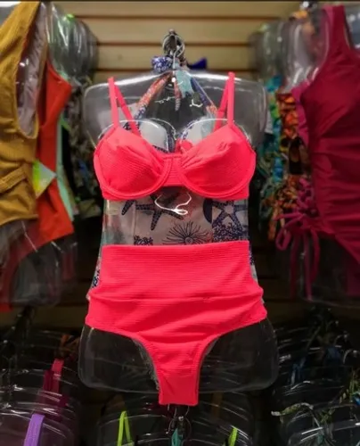 Biquíne meia taça rosa 