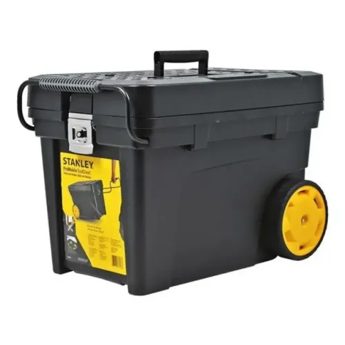 Caixa de ferramentas Stanley STST33027 de plástico com rodas 375mm x 613mm x 419mm preta