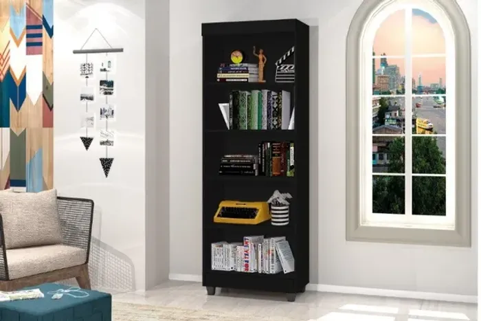 Multiuso / Livreiro Astra Com 4 Prateleiras! Frete + Montagem Grátis
