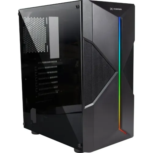 Gabinete Gamer Fortrek Holt Black Com Led Rgb Frontal - ATX, Micro-ATX e Mini-ITX - WZetta