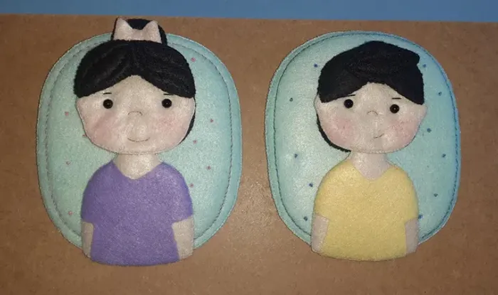 Enfeite de porta menino ou menina pequeno