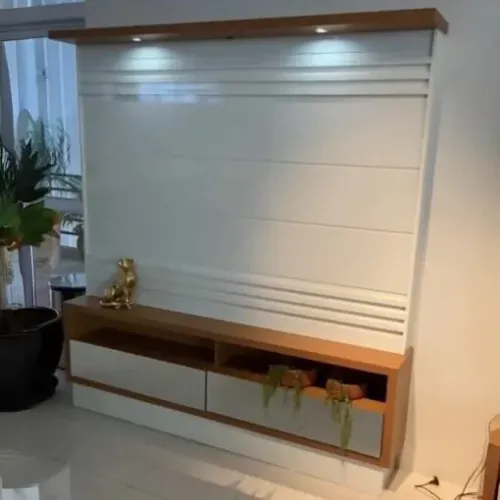 Home Sara 1,80 CM Off White/Freijó - PRONTA ENTREGA!!